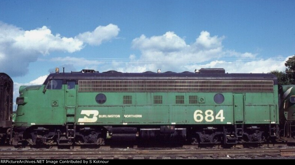 Burlington Northern F9A Mpls MN 1984